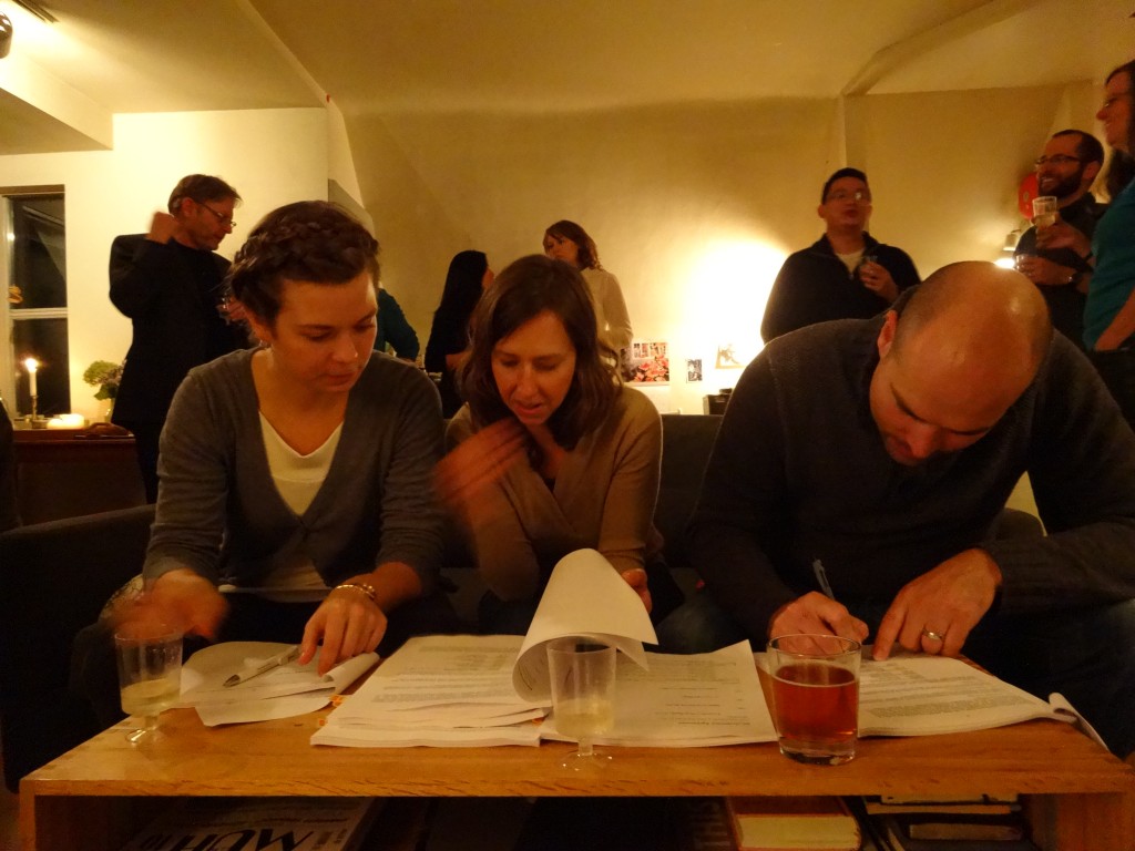 (pictured above: Shiloh Minor (GCBC), Erin Thrift (SCS) and Michael Guenter (Co:Here Foundation) signing agreement )